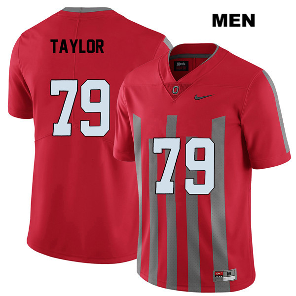Ohio State Buckeyes Men's Brady Taylor #79 Red Authentic Nike Elite College NCAA Stitched Football Jersey CL19M20VX